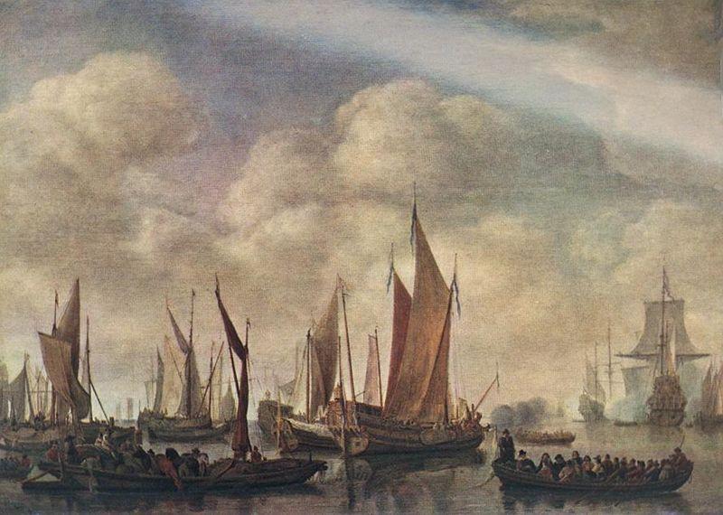Simon de Vlieger Visit of Frederick Hendriks II Sweden oil painting art